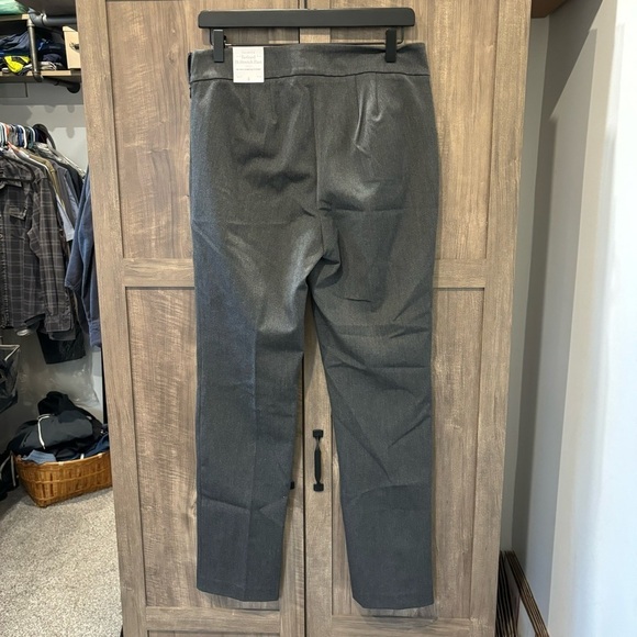 NWT Talbots size 4 Refined Bi-Stretch Straight Leg Pants High Waist Gray - Picture 2 of 12